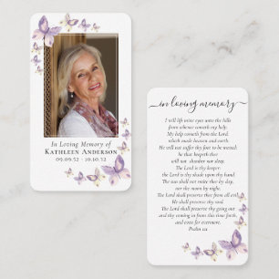 Carte de prière   Lilac Butterflies Photo