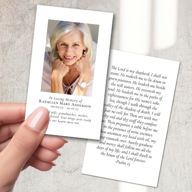 Carte de prière moderne minimaliste classique (Créateur téléchargé)