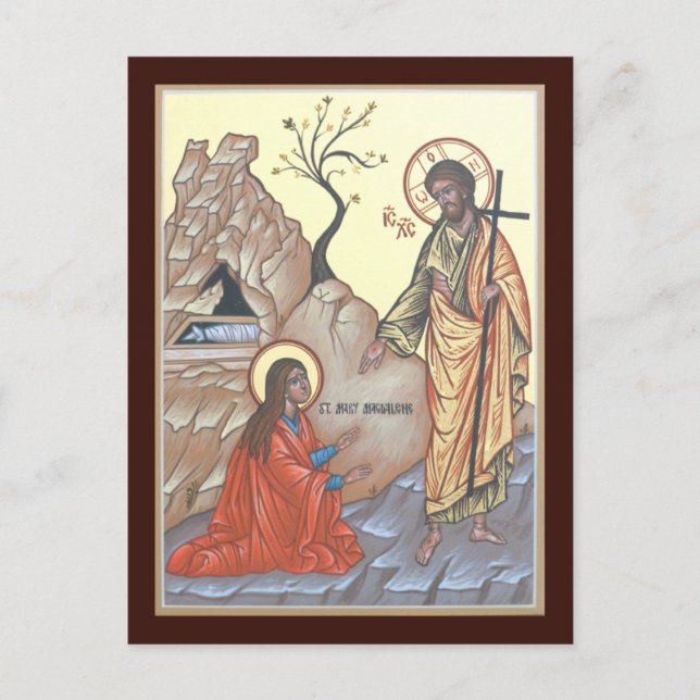 Carte de prière Noli Me Tangere (Devant)