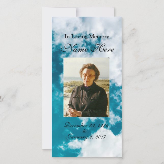 Carte de prière personnalisée / Cartes de prière (Devant)