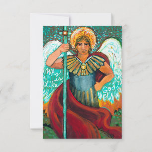 Carte de prière personnalisée St. Michael Archange