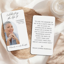 Carte de prière photo minimaliste pour célébrer la