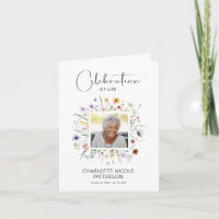 Carte de prière photo pour la fête de la vie des f