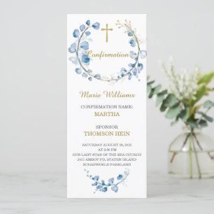 Carte de prière pour garçon de confirmation person