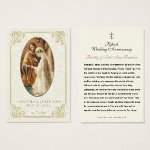 Carte de prière pour l'anniversaire du Mariage cat