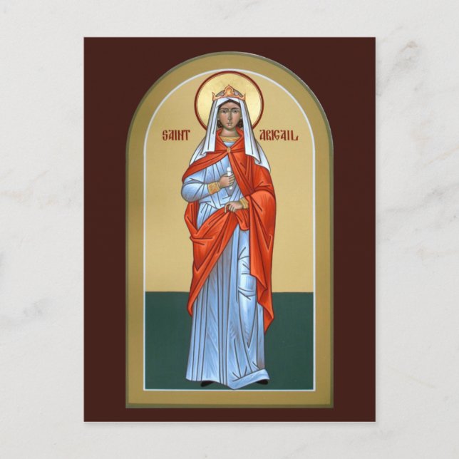 Carte de prière Saint Abigail (Devant)