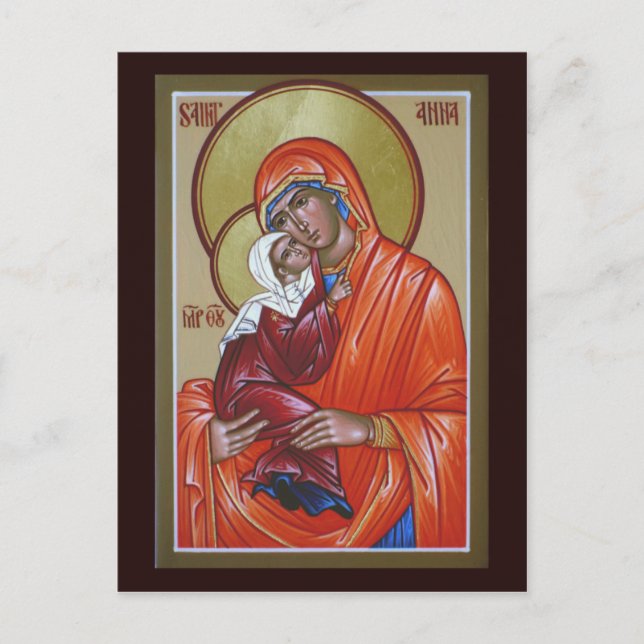 Carte de prière Saint Anna (Devant)