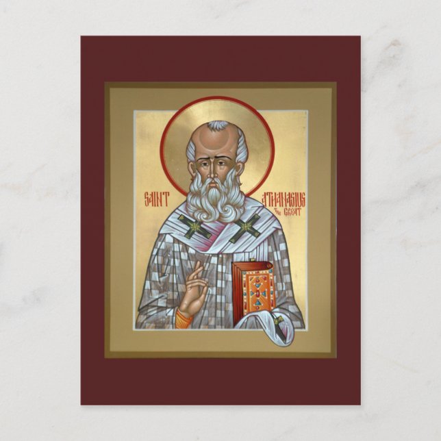 Carte de prière Saint Athanasius (Devant)