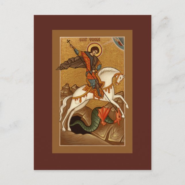 Carte de prière Saint George (Devant)