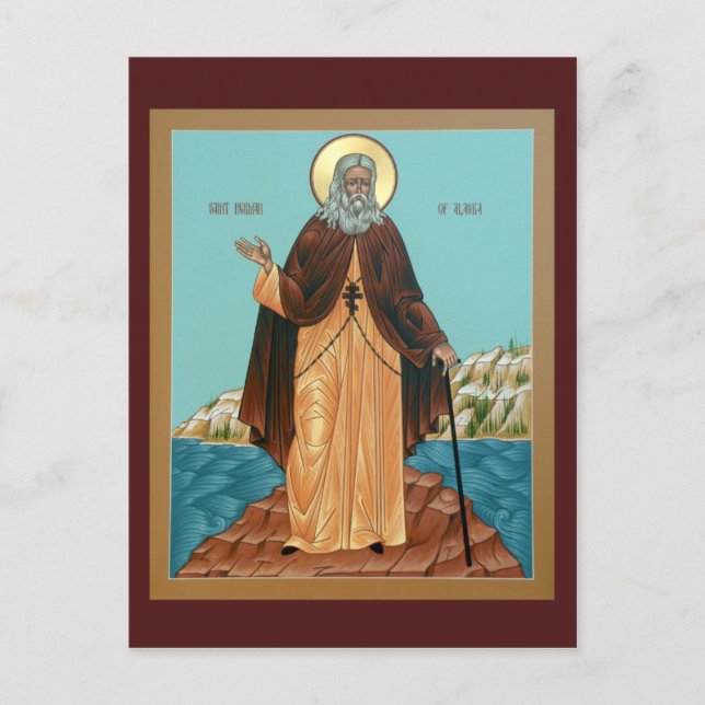 Carte de prière Saint-Herman d'Alaska (Devant)