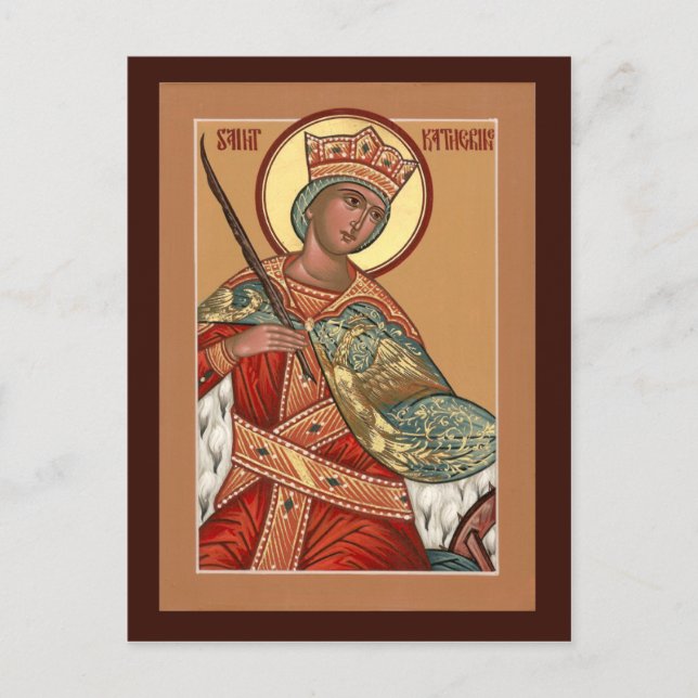 Carte de prière Saint Katherine (Devant)
