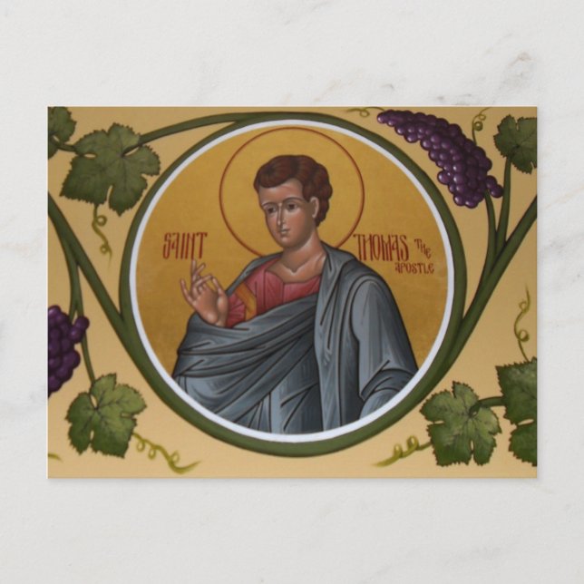 Carte de prière Saint Thomas l'Apôtre (Devant)