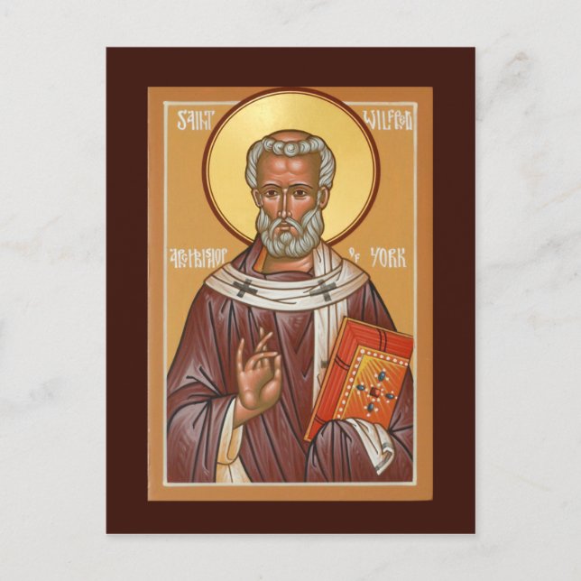 Carte de prière Saint-Wilfred de York (Devant)