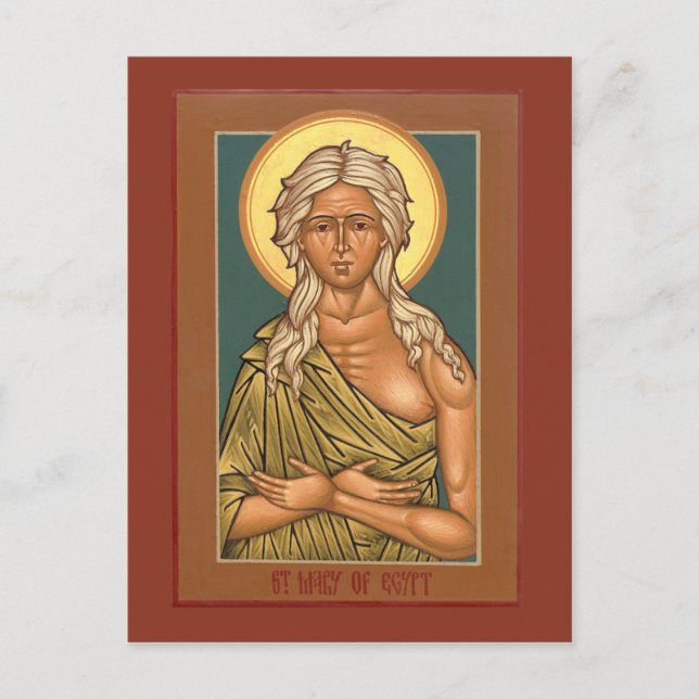 Carte de prière Sainte Marie d'Égypte (Devant)