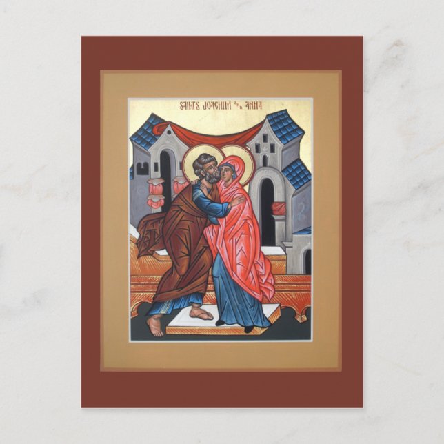 Carte de prière Saints Joachim et Anna (Devant)