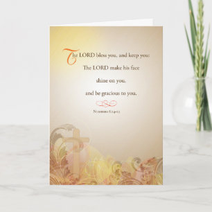 Carte de prière sans-abri Seigneur bénisse et gard