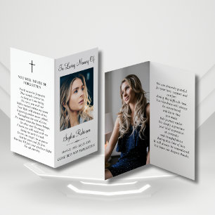 Carte de prière simple pour dossier de photo de fu