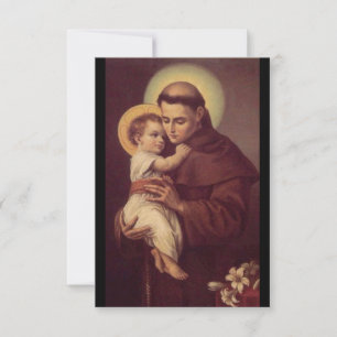Carte de prière St. Anthony