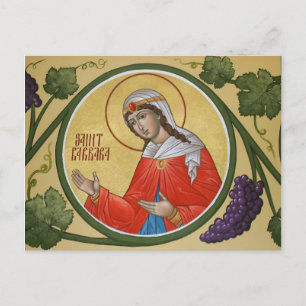 Carte de prière St. Barbara