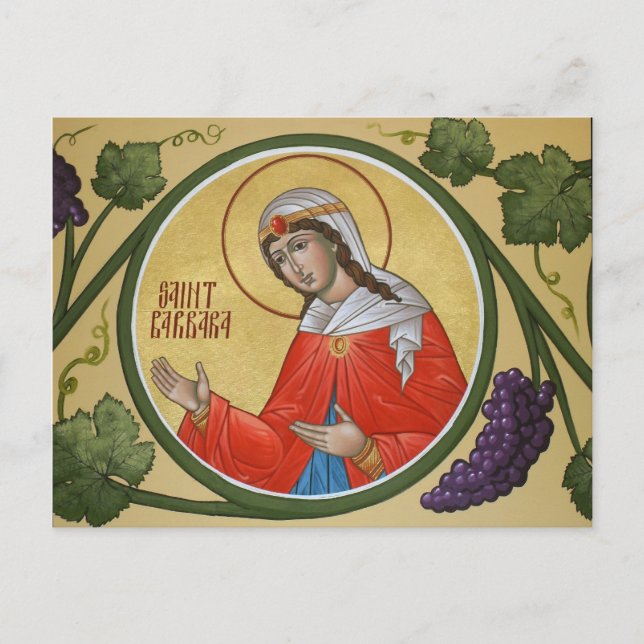 Carte de prière St. Barbara (Devant)