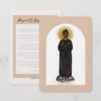 Carte de prière St. Josephine Bakhita