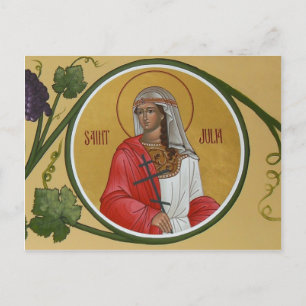 Carte de prière St. Julia
