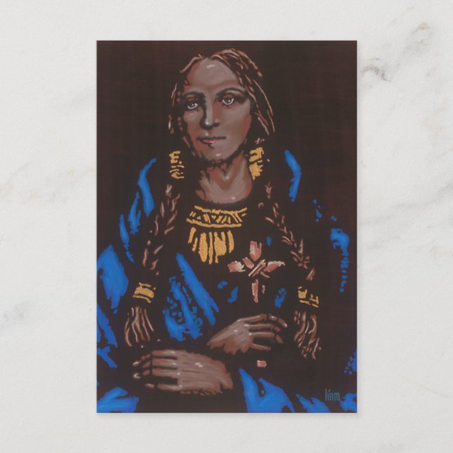 Carte de prière St. Kateri Tekakwitha (Devant)