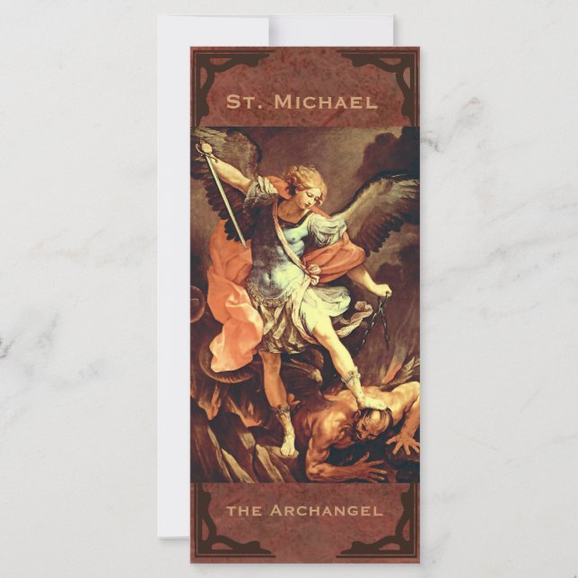 Carte de prière St. Michael l'Archange (Devant)