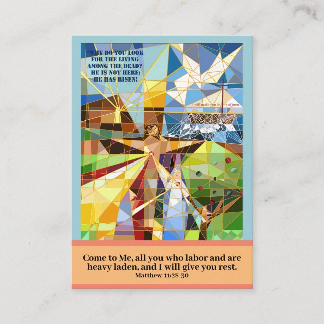Carte de prière Viens à Jésus (Devant)
