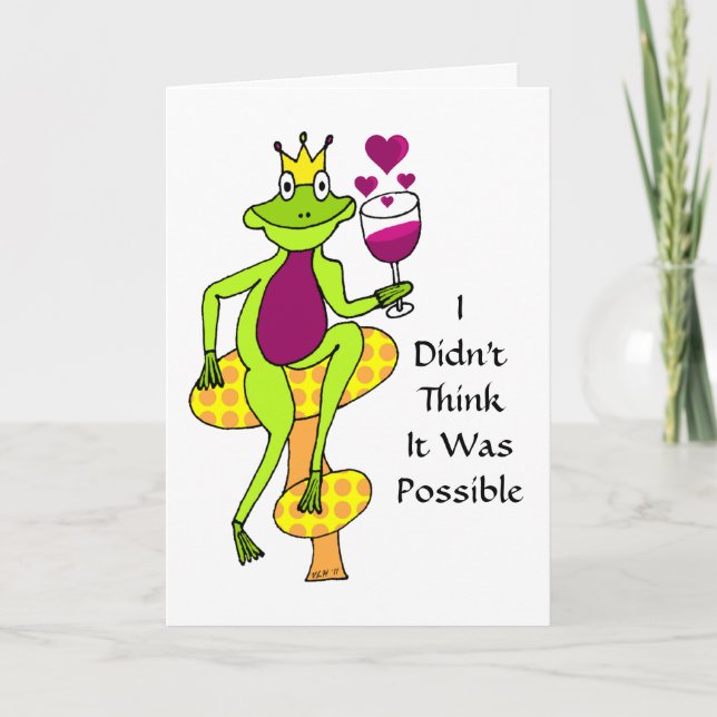 Carte de prince Saint-Valentin de vin (Devant)