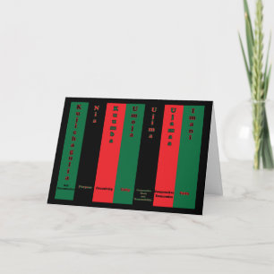 Carte de principes de Kwanzaa sept