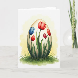 Carte de printemps florale en faux or