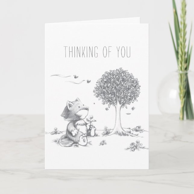 Carte de printemps Lil Wolf (Devant)
