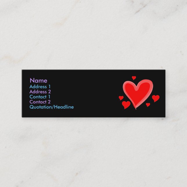 Carte de profil (Devant)