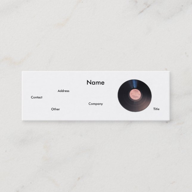 Carte de profil A&R (Devant)