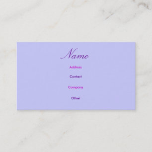 Carte de profil Abigail