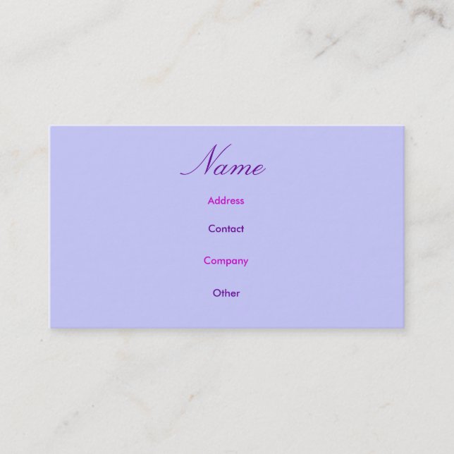 Carte de profil Abigail (Devant)