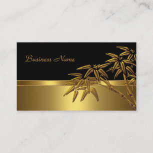 Carte de profil Asiatique Black Gold Bambou 2