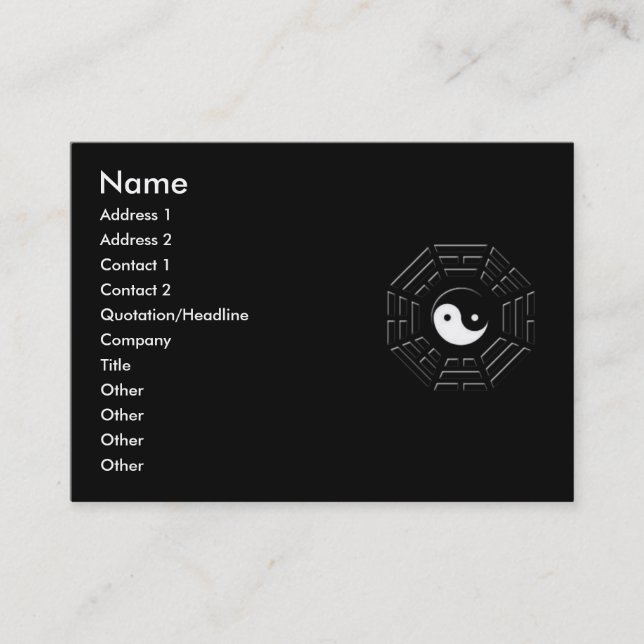Carte de profil Bagua (Devant)