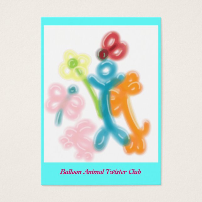 Carte de profil Balloon Animal Twister (Devant)