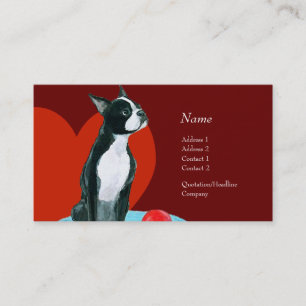 Carte de profil - Boston Terrier