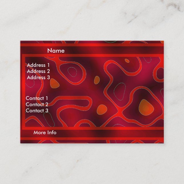 Carte de profil Business Red Double (Devant)