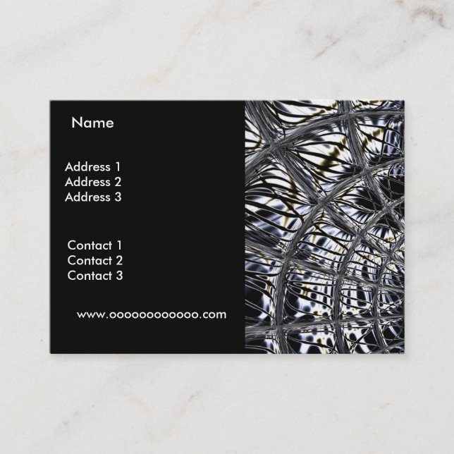 Carte de profil Business Silver Weight Black (Devant)