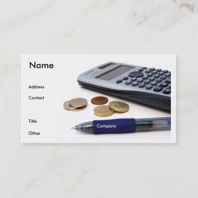 Carte de profil comptable I (Devant)