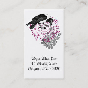 Carte de profil Corbeau et Rose