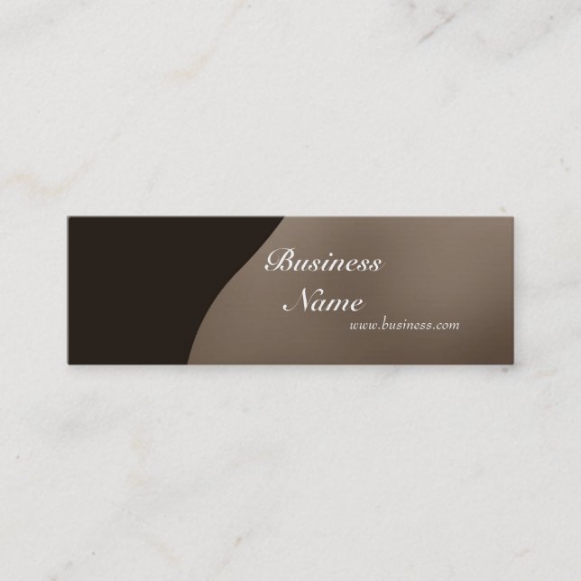 Carte de profil Crème de café d'affaires Skinny (Devant)