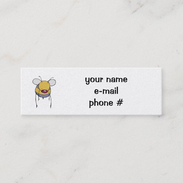 carte de profil d'abeille (Devant)