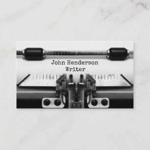 Carte de profil d'affaires d'auteur