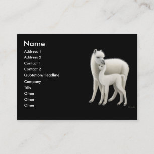 Carte de profil d'alpaga