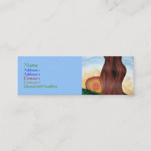 Carte de profil d'arbre de femme